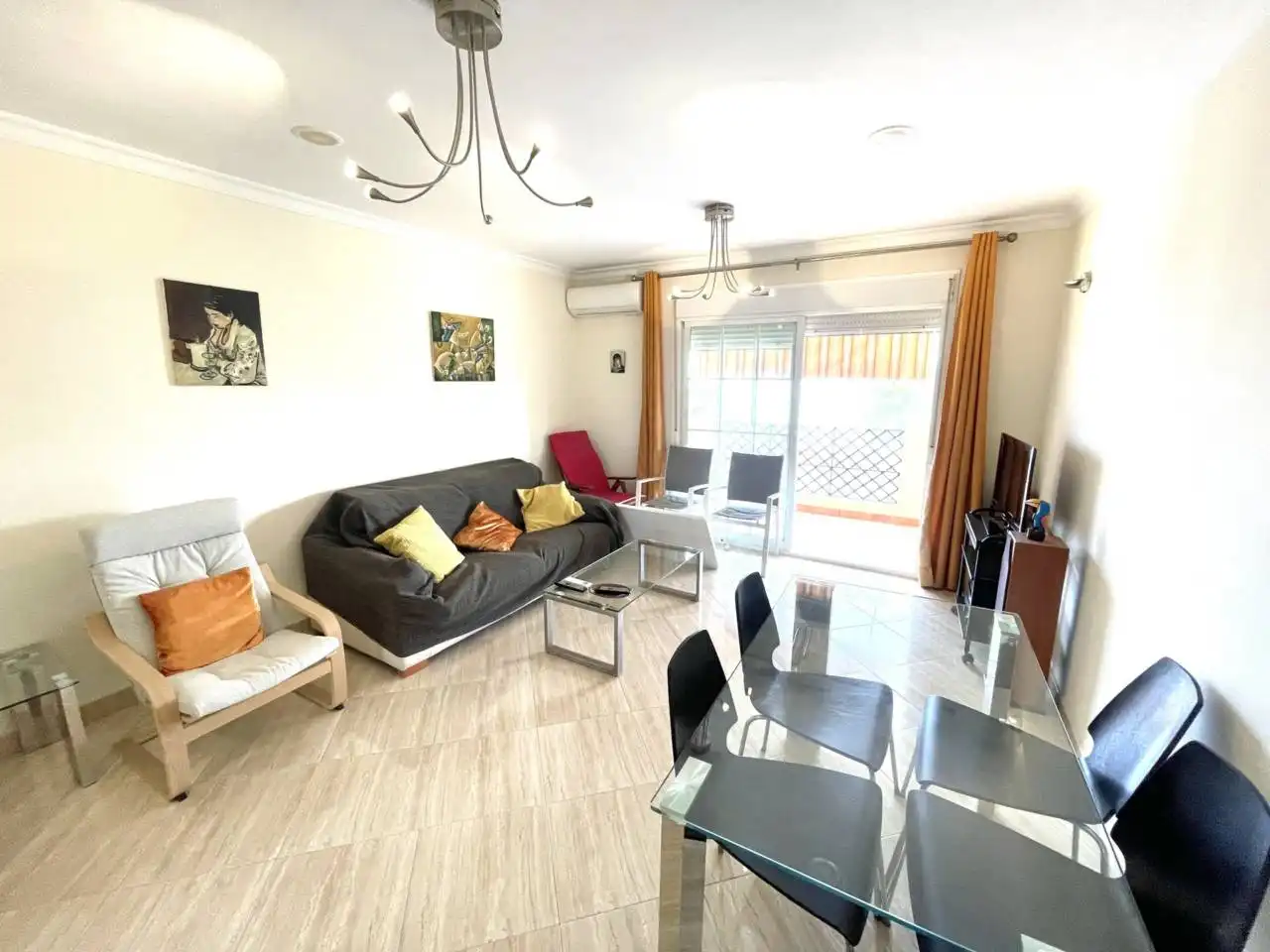 Sala d'estar de Pis de lloguer en Playa del Rincón
