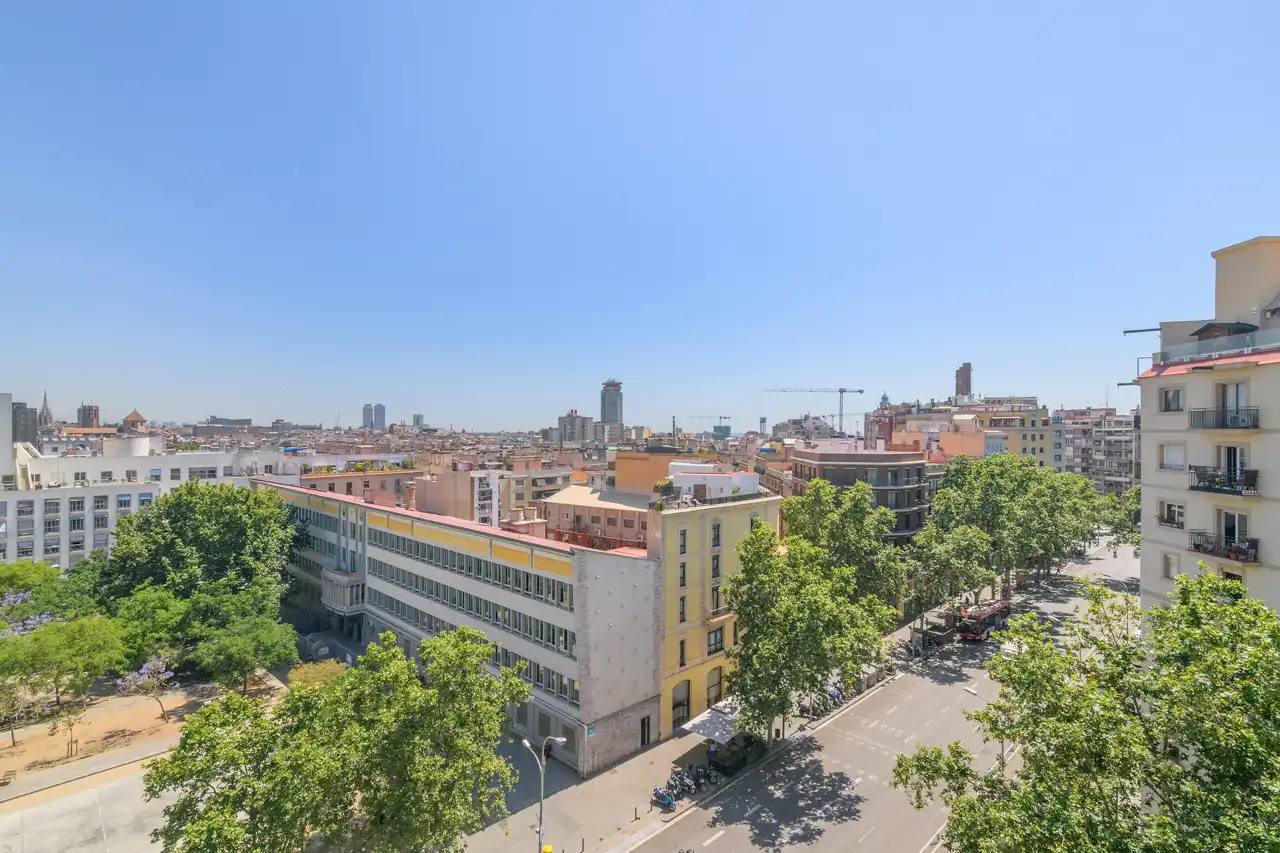 Vista exterior de Piso en venta en Barcelona con Aire acondicionado, Calefacción y Parquet
