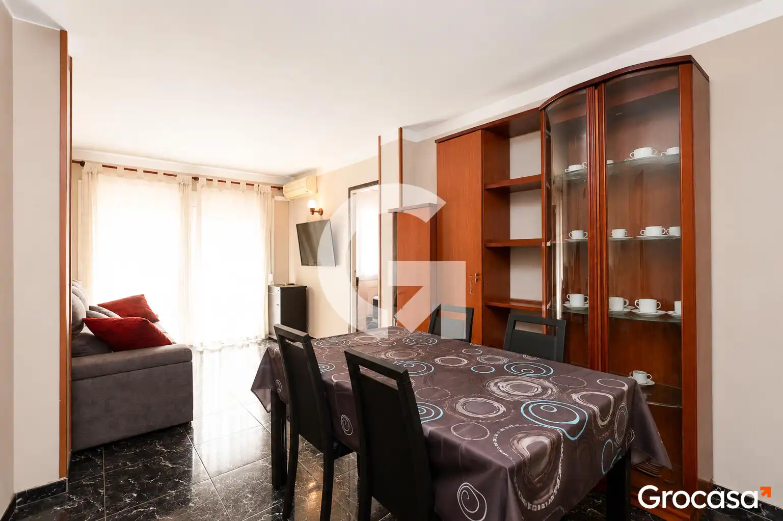 Living room of Flat for sale in El Prat de Llobregat  with Air Conditioner, Oven and Balcony