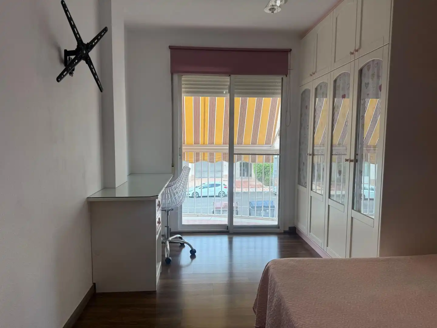 Schlafzimmer von Wohnung zur Miete in Águilas mit Klimaanlage, Parkett und Terrasse