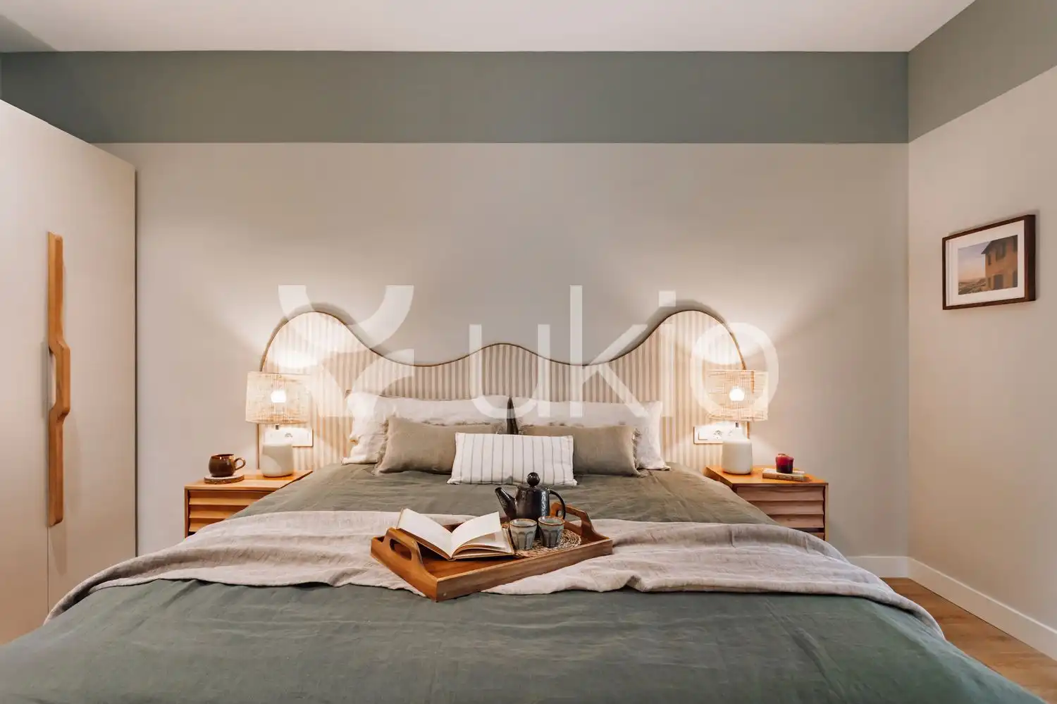Schlafzimmer von Wohnungen zur Miete in Barcelona mit Klimaanlage, Heizung und Möbliert