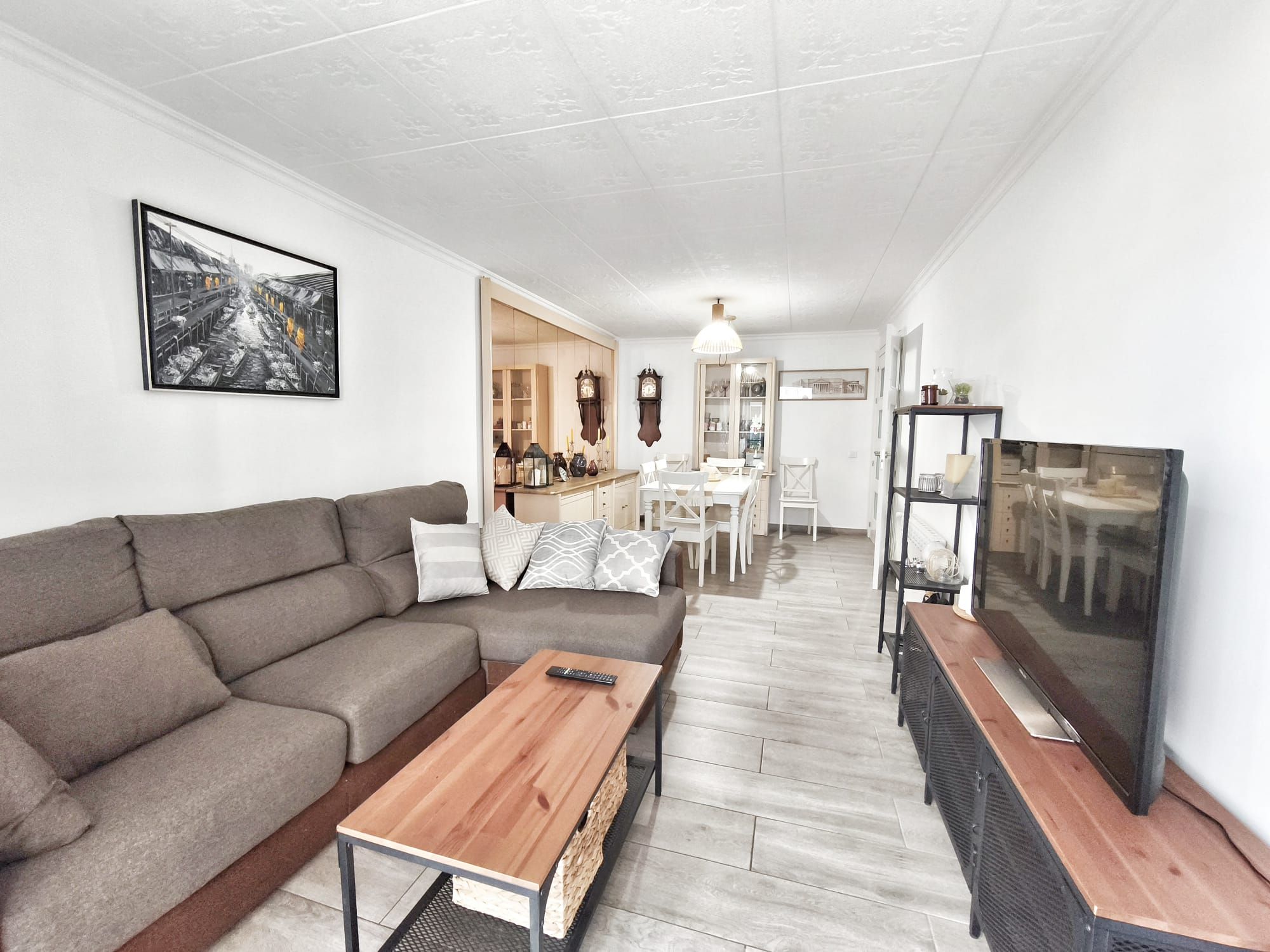 Sala de estar de Piso en venta en Lloret de Mar con Calefacción, Trastero y Amueblado