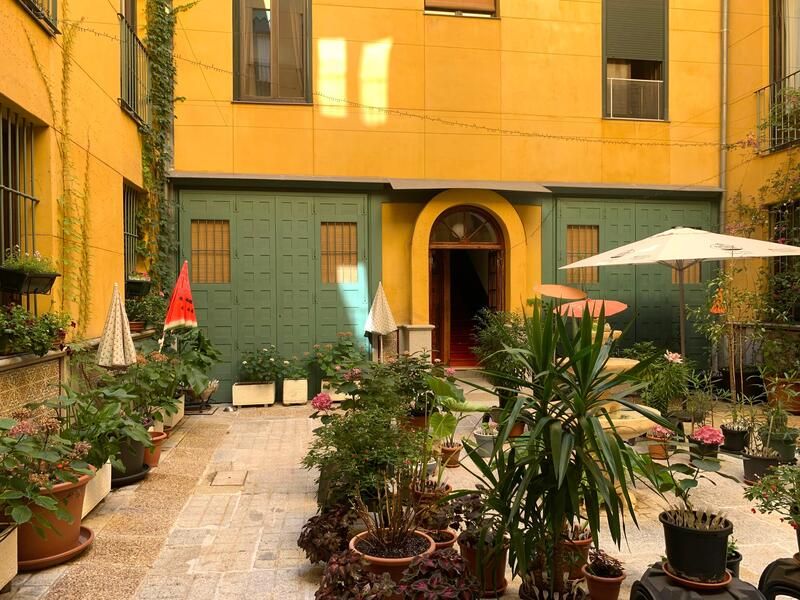 Vista exterior de Dúplex en venda en  Madrid Capital amb Aire condicionat, Jardí privat i Moblat
