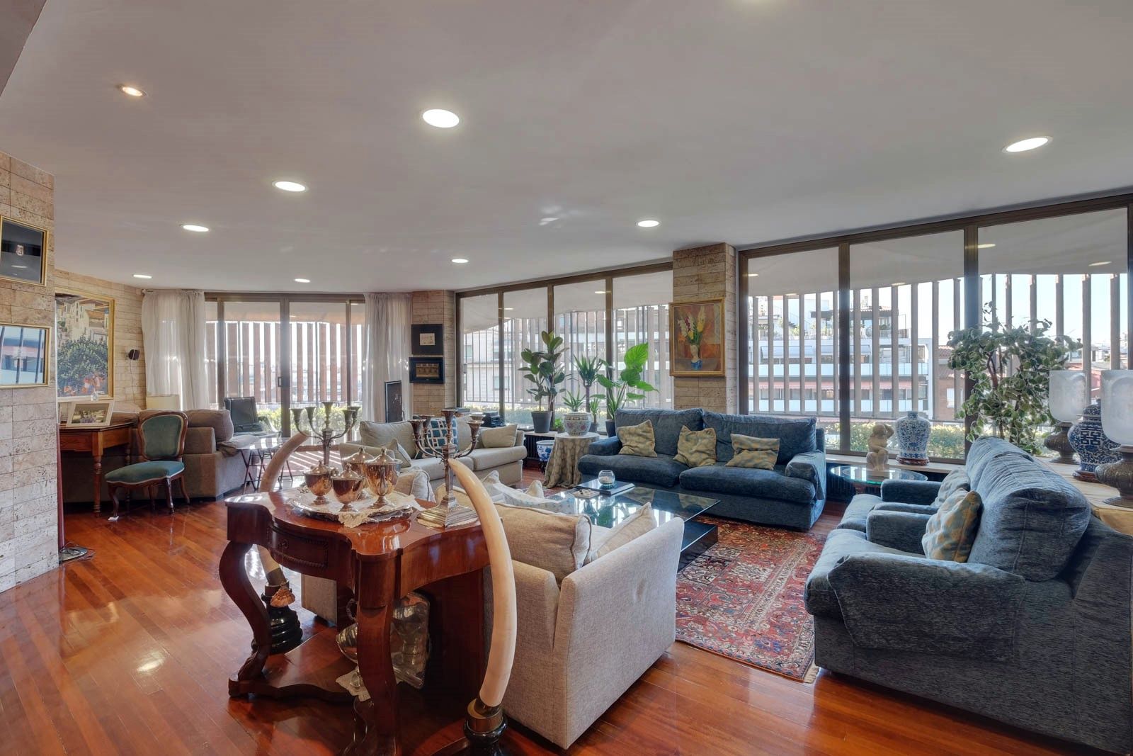 Sala d'estar de Pis en venda en  Barcelona Capital amb Aire condicionat, Calefacció i Parquet