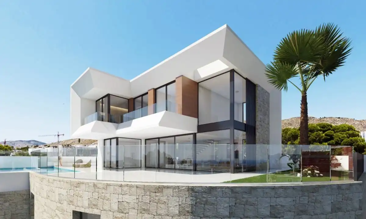 Exterior view of Houses for sale in Finestrat  with Community pool
