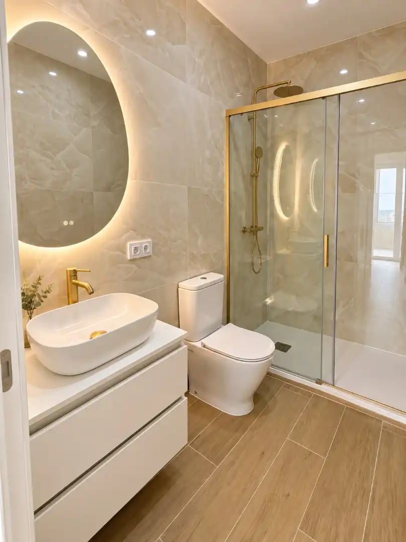 Badezimmer von Wohnung zum Verkauf in Alboraya mit Klimaanlage, Heizung und Terrasse
