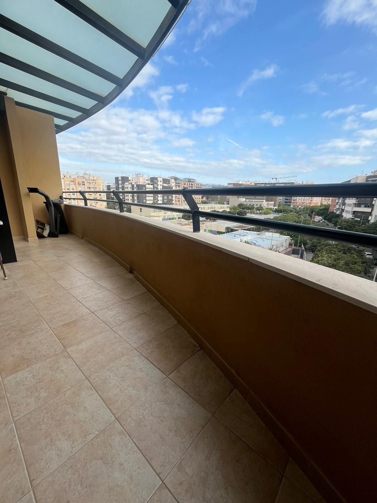 Balcony of Attic to rent in Castellón de la Plana / Castelló de la Plana  with Air Conditioner, Parquet flooring and Terrace