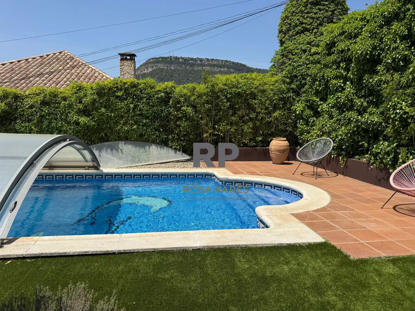 Piscina de Casa o xalet en venda en Aiguafreda amb Calefacció, Jardí privat i Terrassa