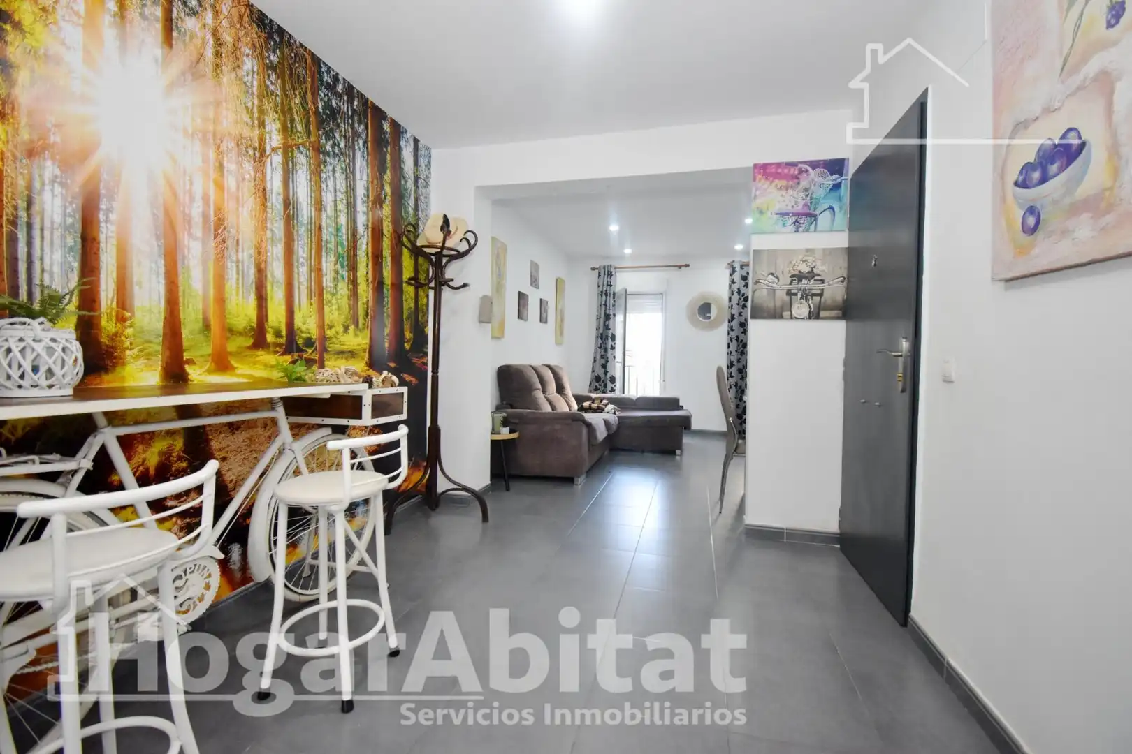 Living room of Flat for sale in Castellón de la Plana / Castelló de la Plana  with Heating, Terrace and Furnished