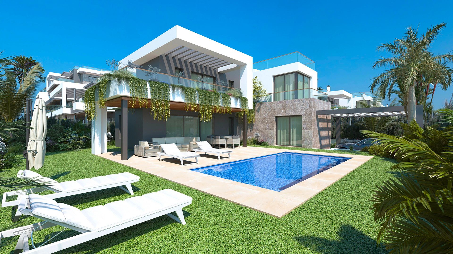 Piscina de Casa o xalet en venda en Torrevieja amb Aire condicionat, Jardí privat i Terrassa