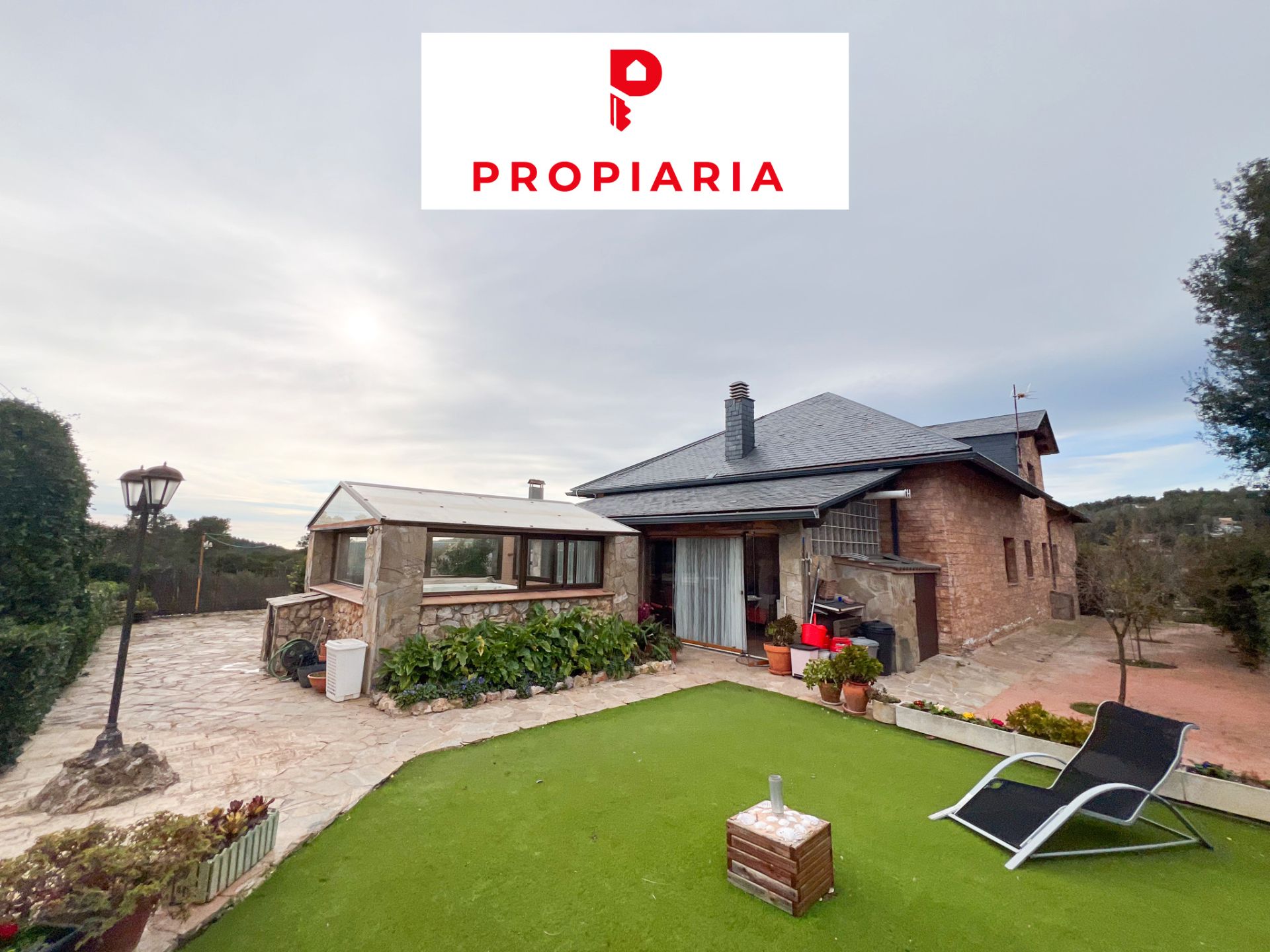 Exterior view of House or chalet for sale in Vallirana  with Air Conditioner, Heating and Private garden