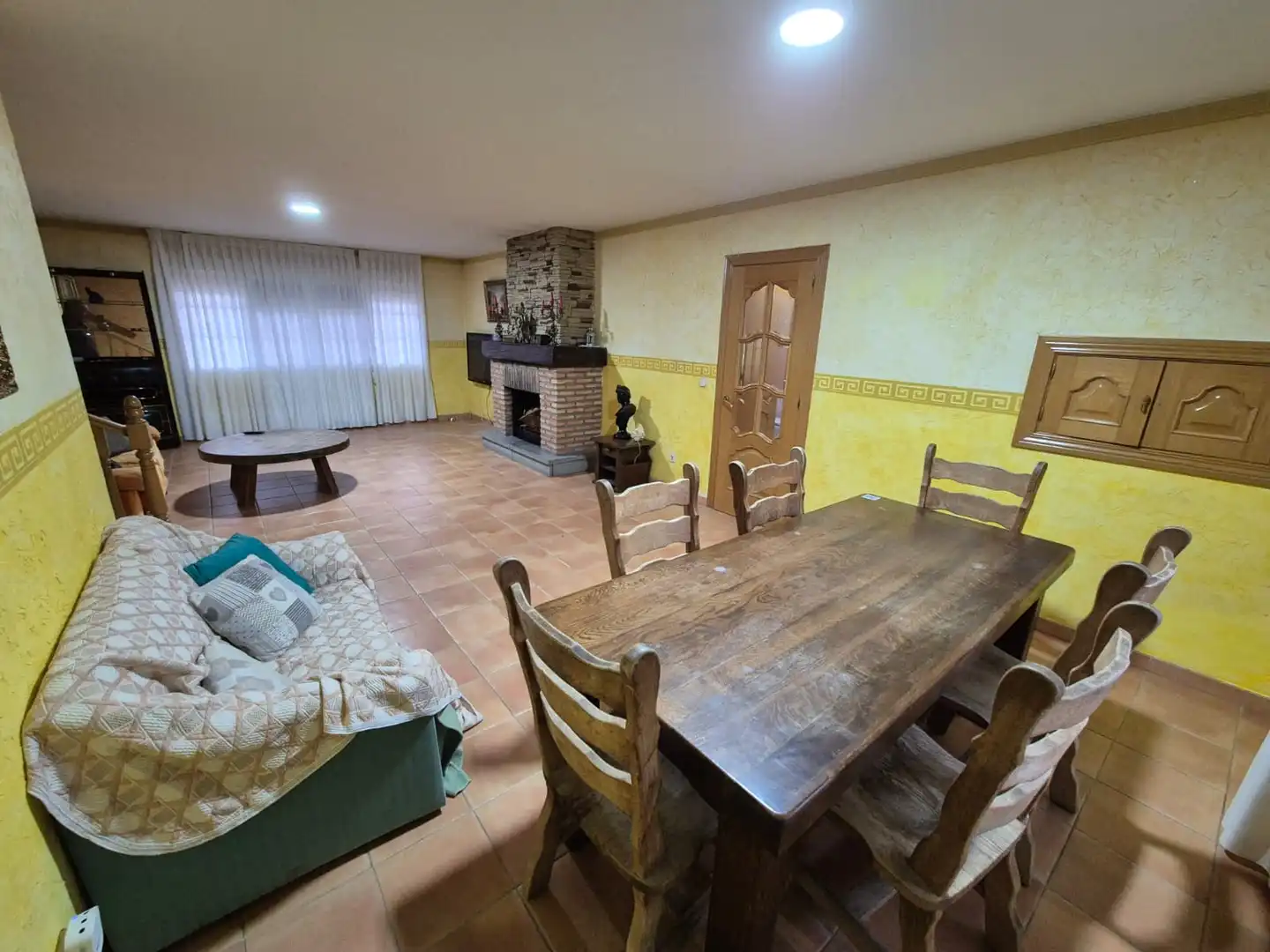 Wohnzimmer von Haus oder Chalet zum Verkauf in Nuevo Baztán mit Klimaanlage, Heizung und Privatgarten