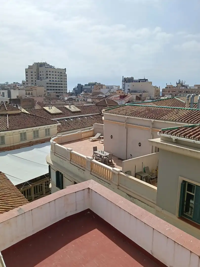 Terraza de Ático de alquiler en Málaga con Aire acondicionado y Terraza