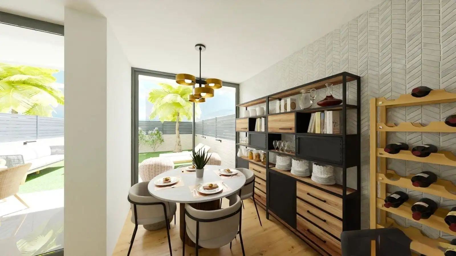 Comedor de Casa adosada en venta en Torrelavega  con Jardín privado, Terraza y Trastero