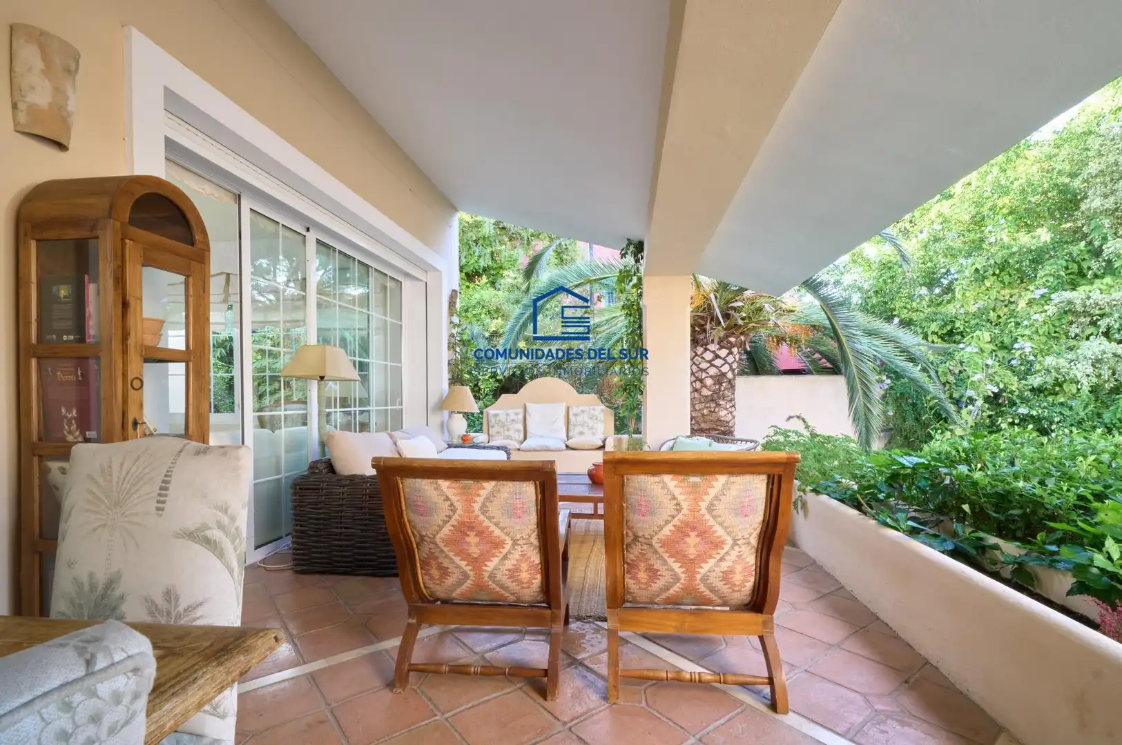 Terrassa de Casa o xalet en venda en El Puerto de Santa María amb Aire condicionat, Jardí privat i Terrassa