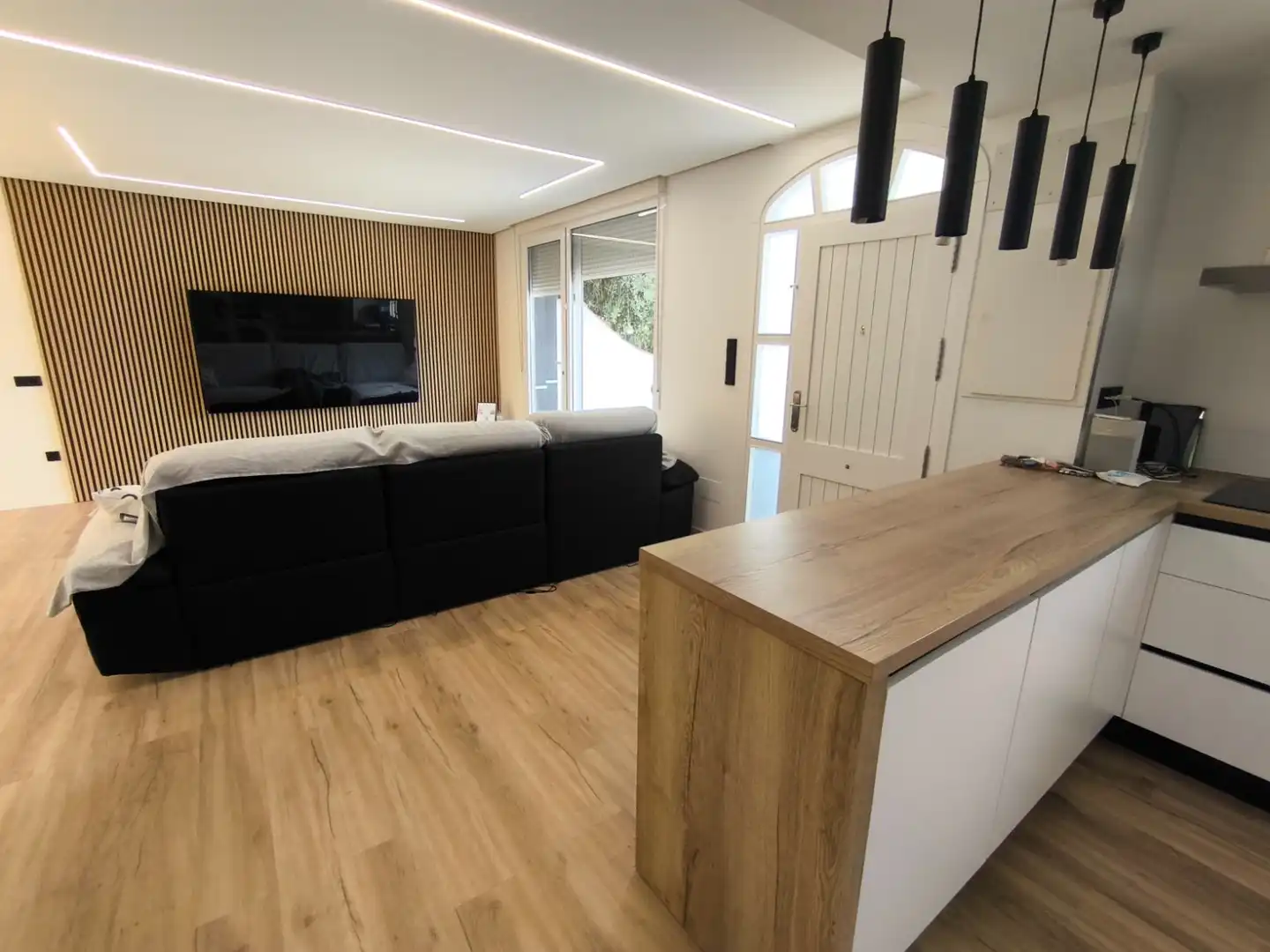 Sala de estar de Casa adosada en venta en Murcia con Aire acondicionado, Calefacción y Parquet
