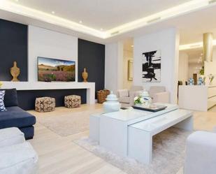 Living room of Flat to rent in  Madrid Capital  with Air Conditioner, Furnished and Pets allowed