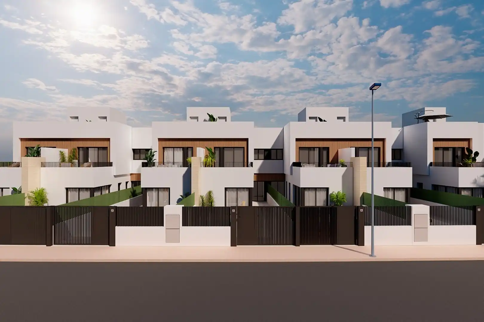 Vista exterior de Pis en venda en Los Alcázares amb Aire condicionat, Jardí privat i Terrassa