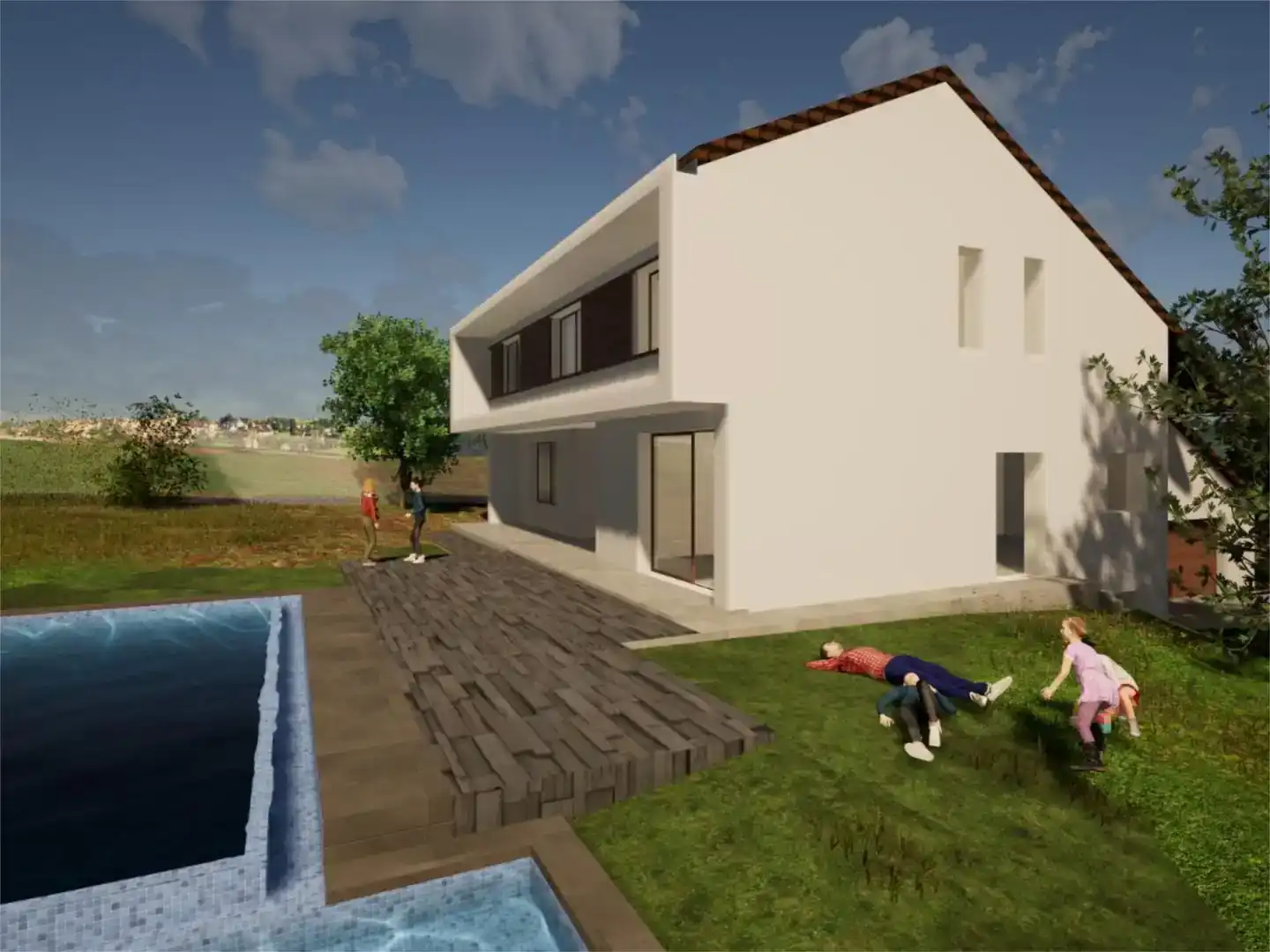 Piscina de Residencial en venta en Nuevo Baztán