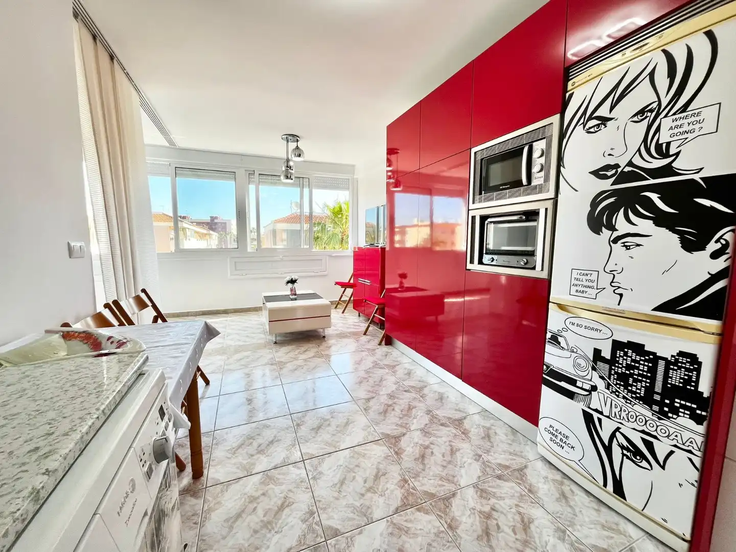 Cocina de Apartamento de alquiler en Orihuela con Calefacción, Amueblado y Lavadora