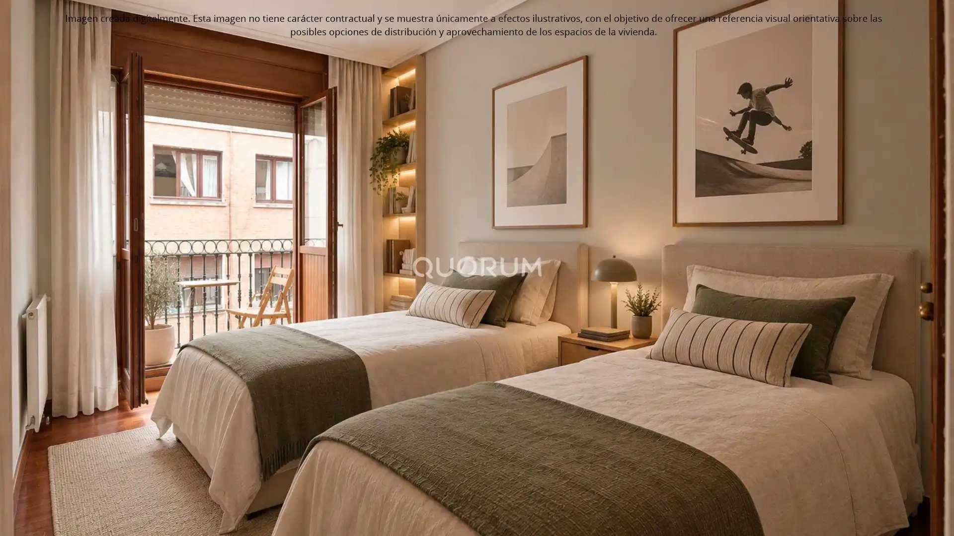 Schlafzimmer von Wohnung zum Verkauf in Errekalde