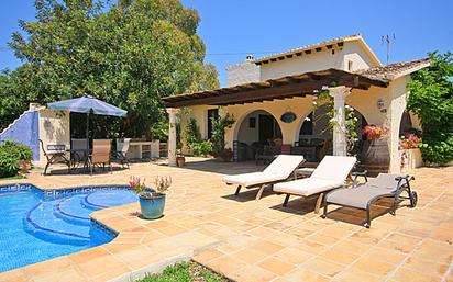 Exterior view of Country house for sale in Dénia  with Air Conditioner, Terrace and Swimming Pool