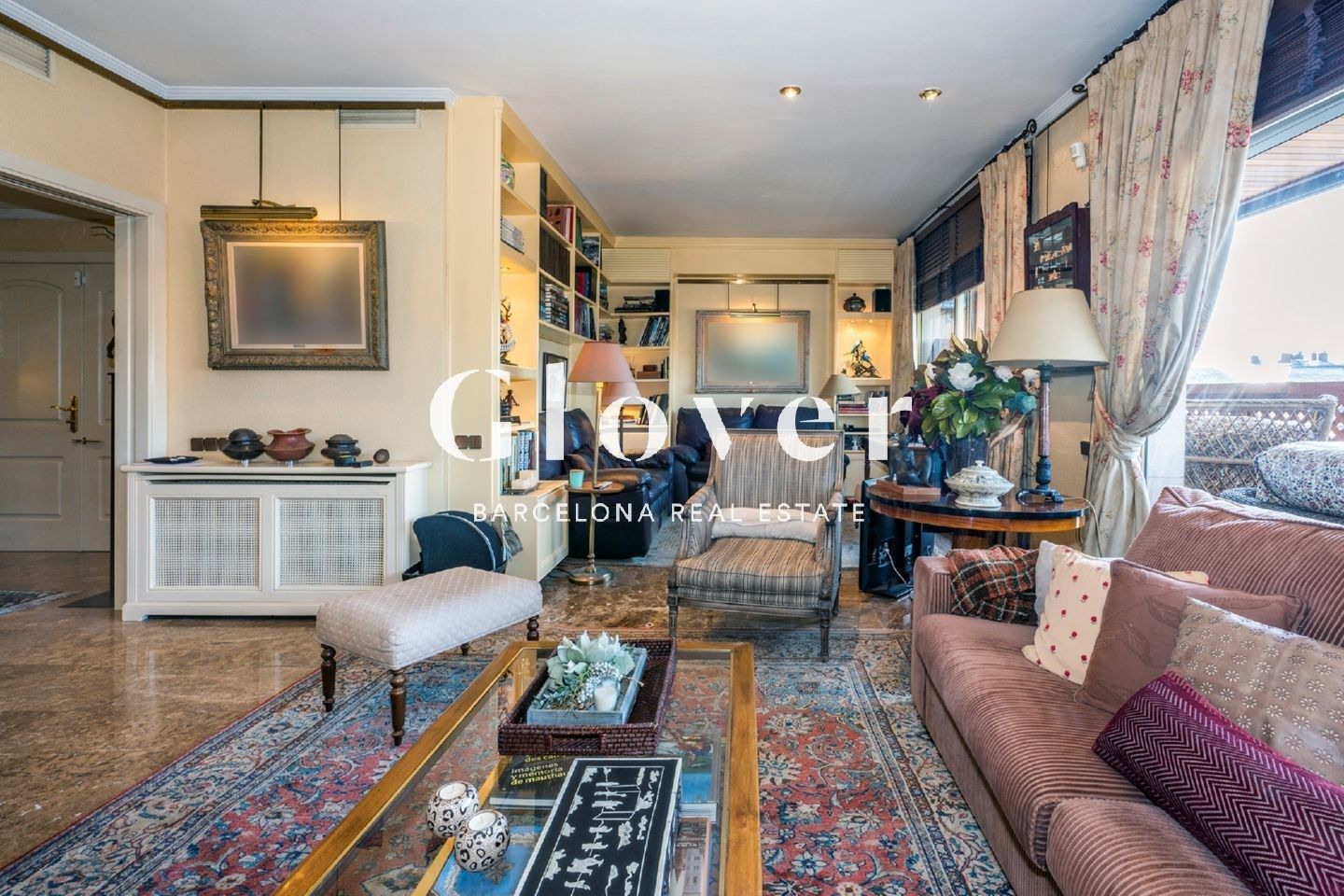 Sala d'estar de Àtic en venda en  Barcelona Capital amb Aire condicionat, Calefacció i Terrassa