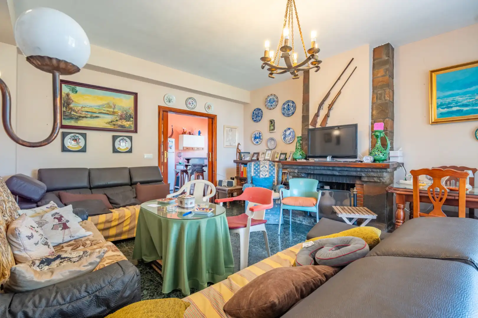Sala de estar de Casa o chalet en venta en Rincón de la Victoria con Aire acondicionado, Jardín privado y Terraza