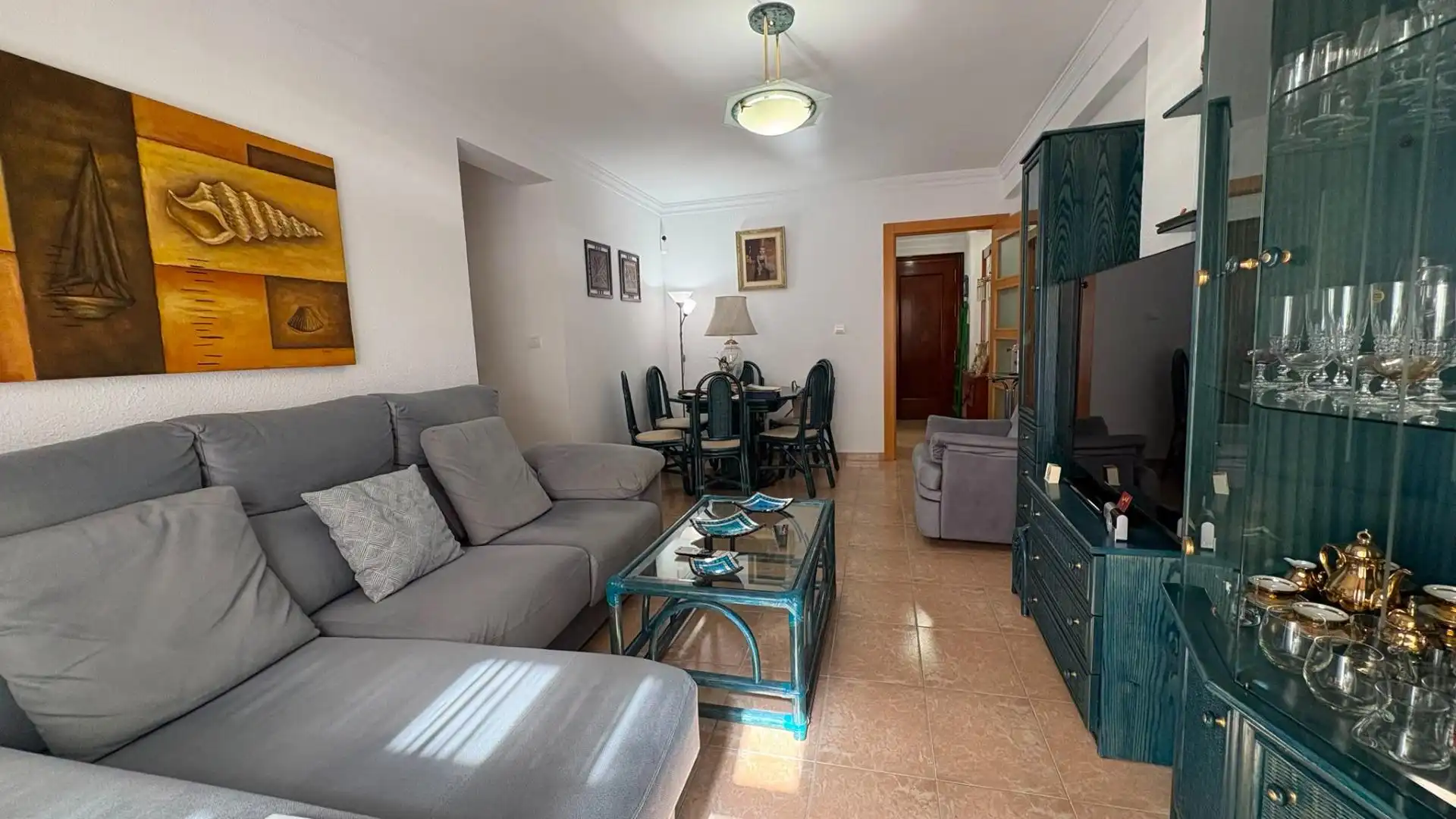 Sala de estar de Piso en venta en Málaga con Aire acondicionado, Terraza y Amueblado