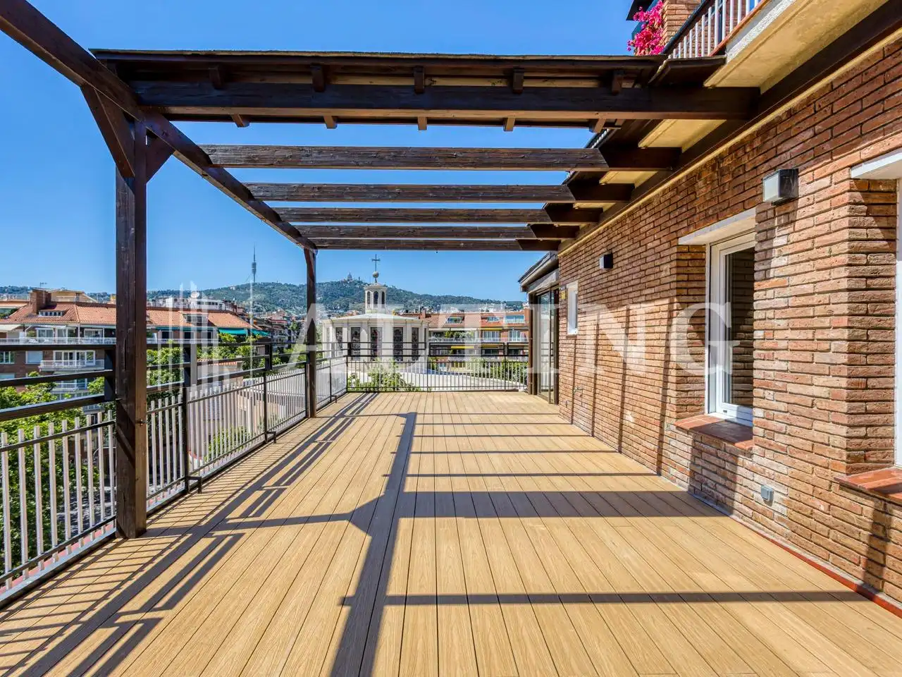 Terraza de Piso de alquiler en Barcelona con Calefacción, Parquet y Terraza