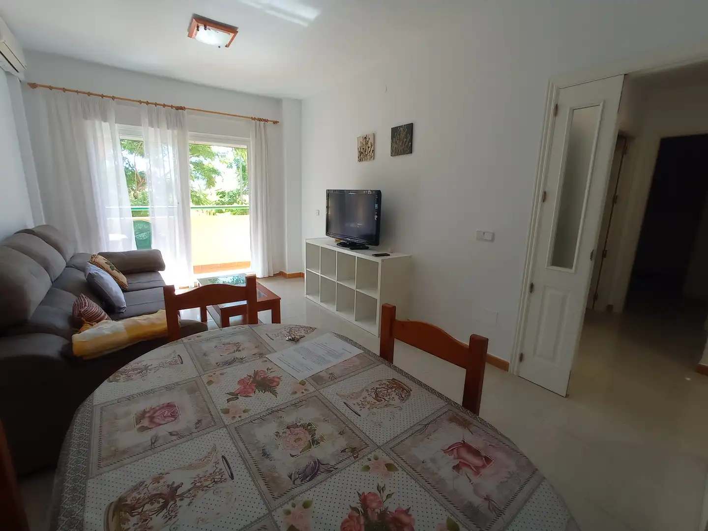 Wohnzimmer von Wohnung zur Miete in Fuengirola mit Klimaanlage, Möbliert und Waschmaschine