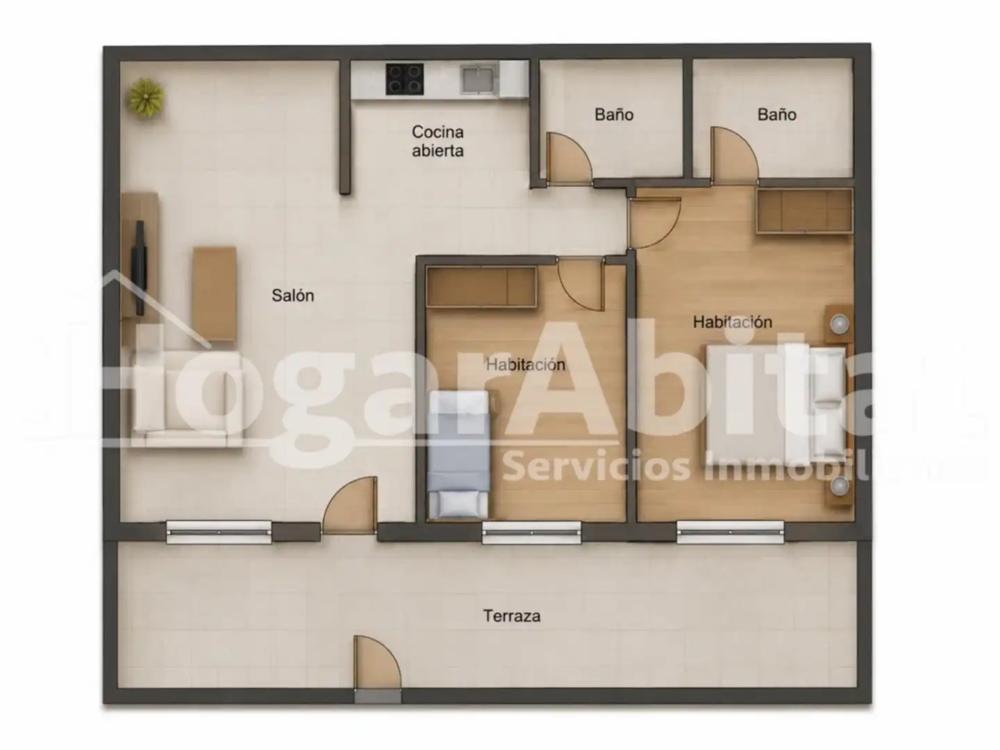 Piso en venta en Bellreguard con Aire acondicionado, Calefacción y Jardín privado