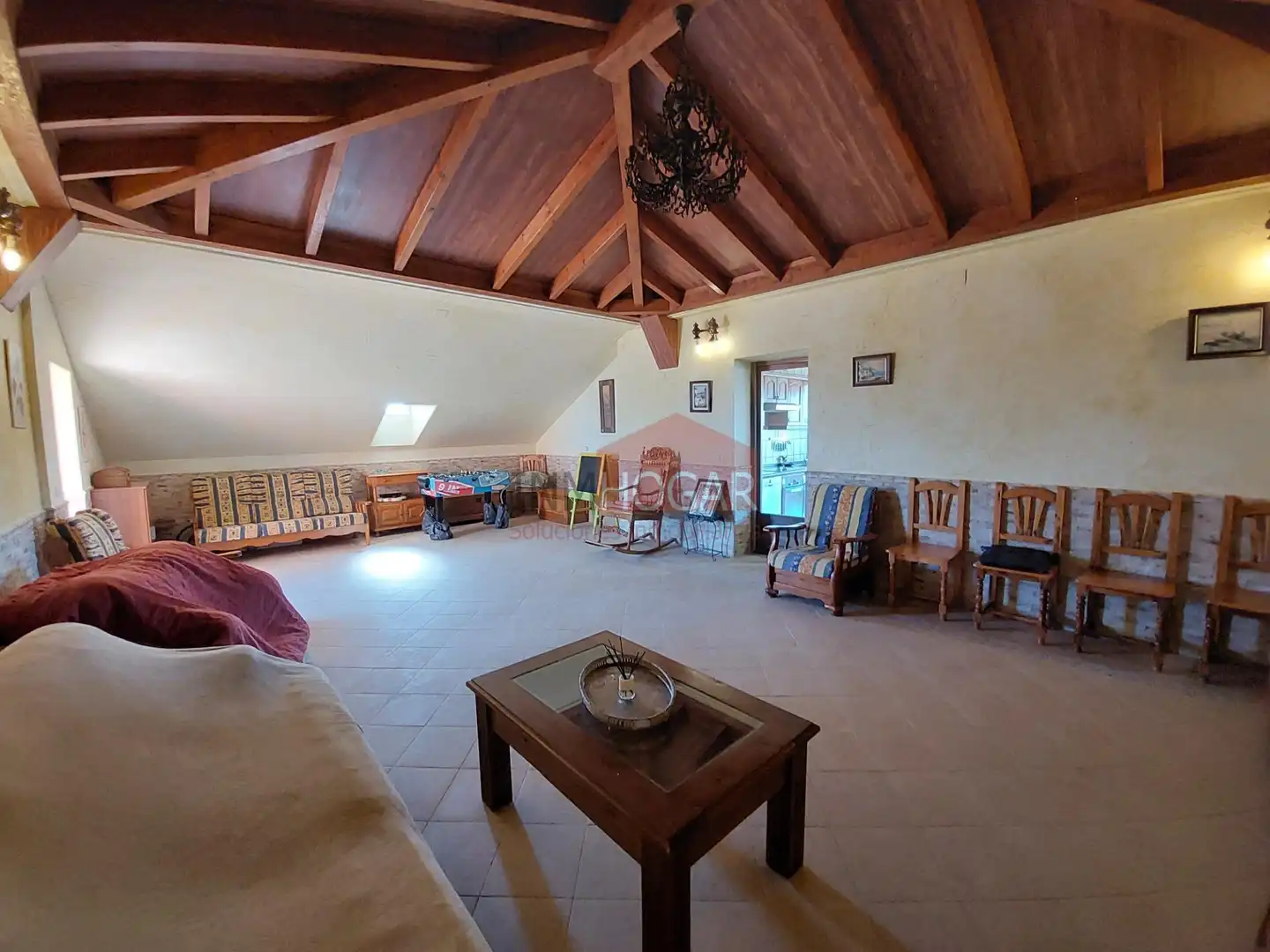 Living room of Houses for sale in Sanchidrián  with Private garden, Parquet flooring and Terrace