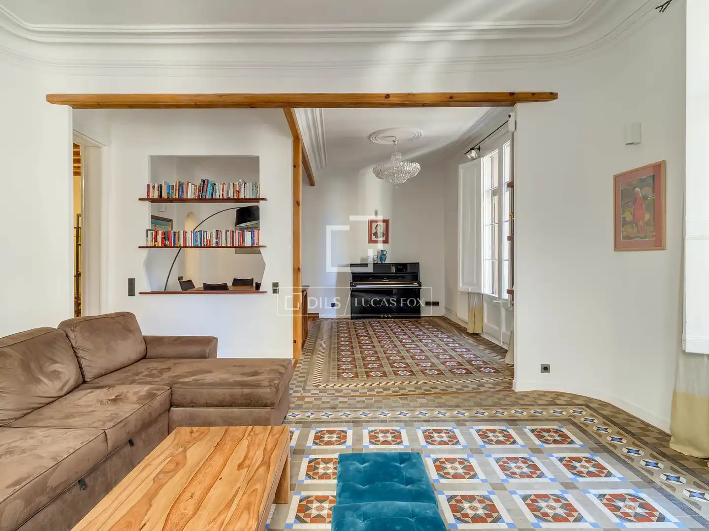 Sala de estar de Piso en venta en Barcelona con Aire acondicionado, Calefacción y Terraza