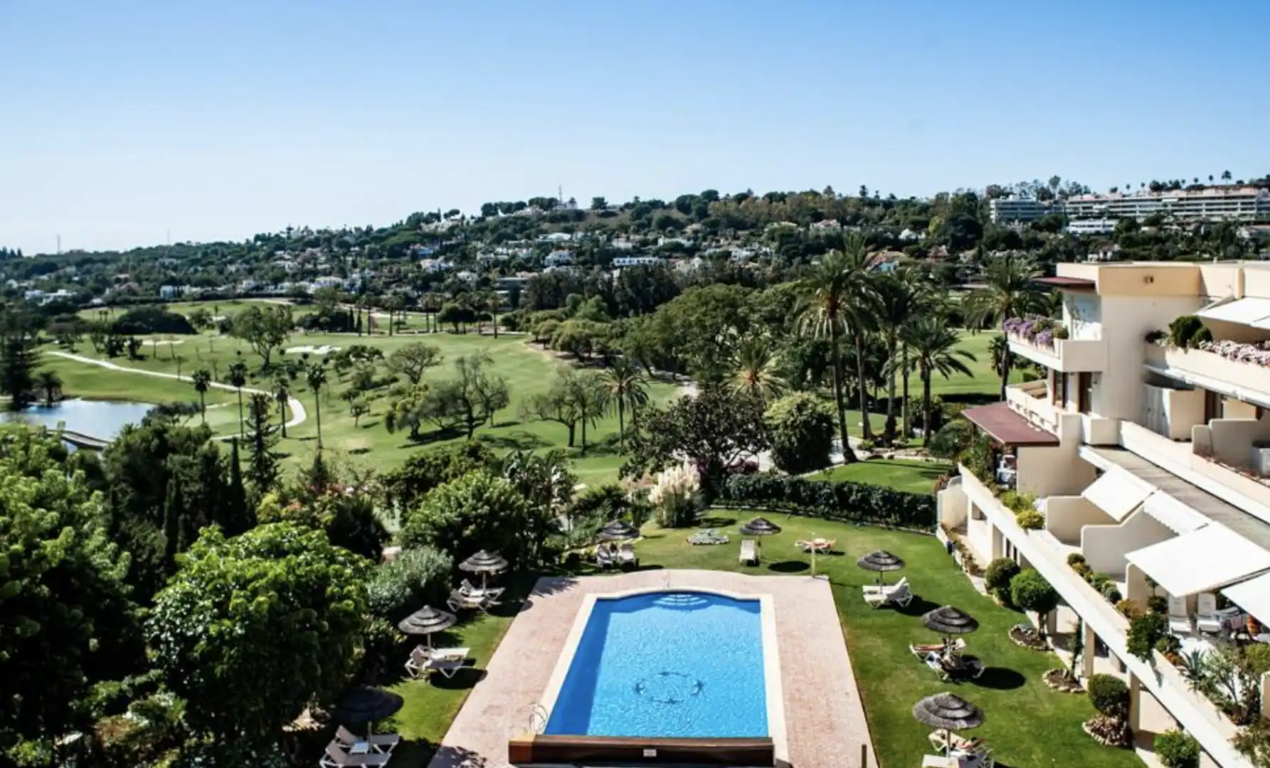 Garten von Wohnung zur Miete in Marbella mit Klimaanlage, Heizung und Terrasse