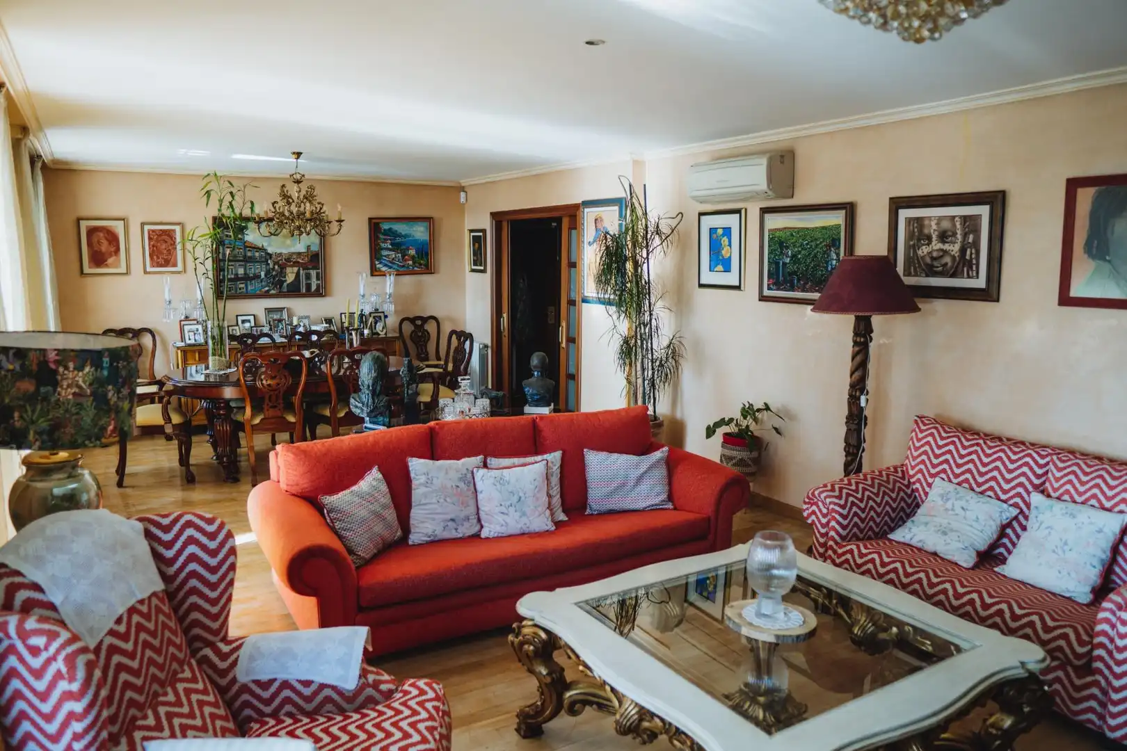 Sala de estar de Casa o chalet en venta en Rivas-Vaciamadrid con Aire acondicionado, Calefacción y Jardín privado