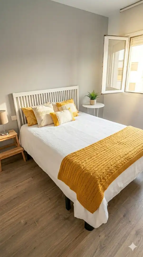 Habitación de Apartamento de alquiler en  Toledo Capital con Aire acondicionado, Calefacción y Amueblado