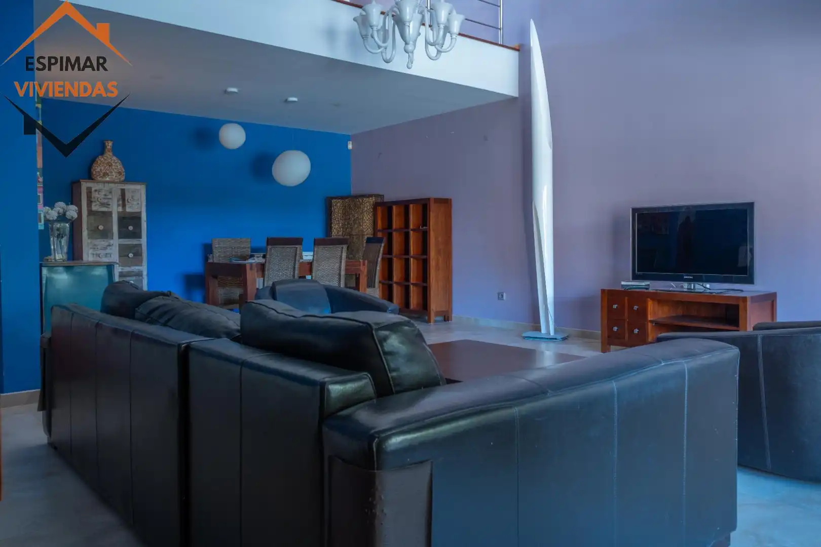 Living room of Houses for sale in Villanueva de Gállego  with Air Conditioner, Heating and Private garden