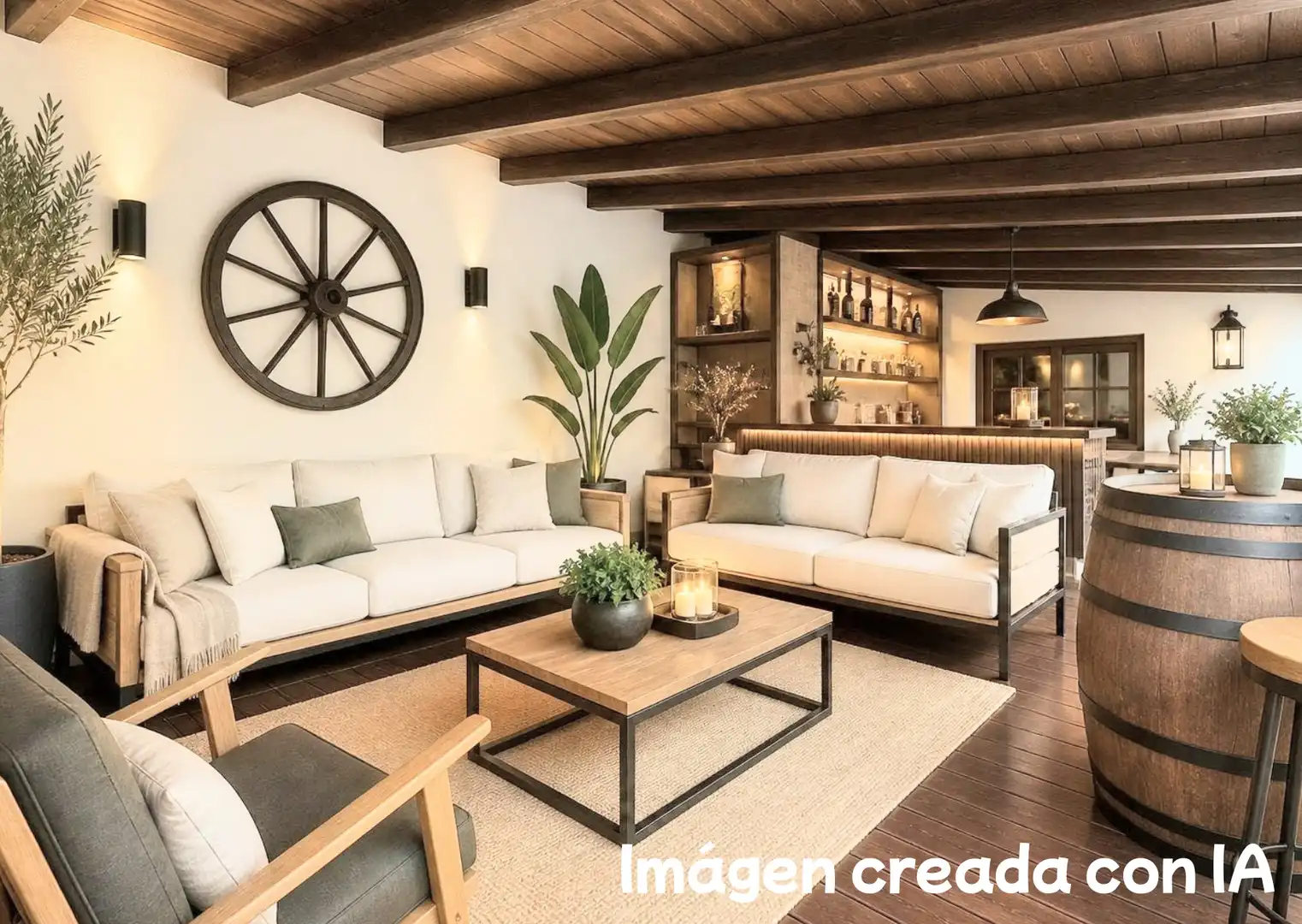 Sala de estar de Casa adosada en venta en Teror con Parquet, Terraza y Amueblado