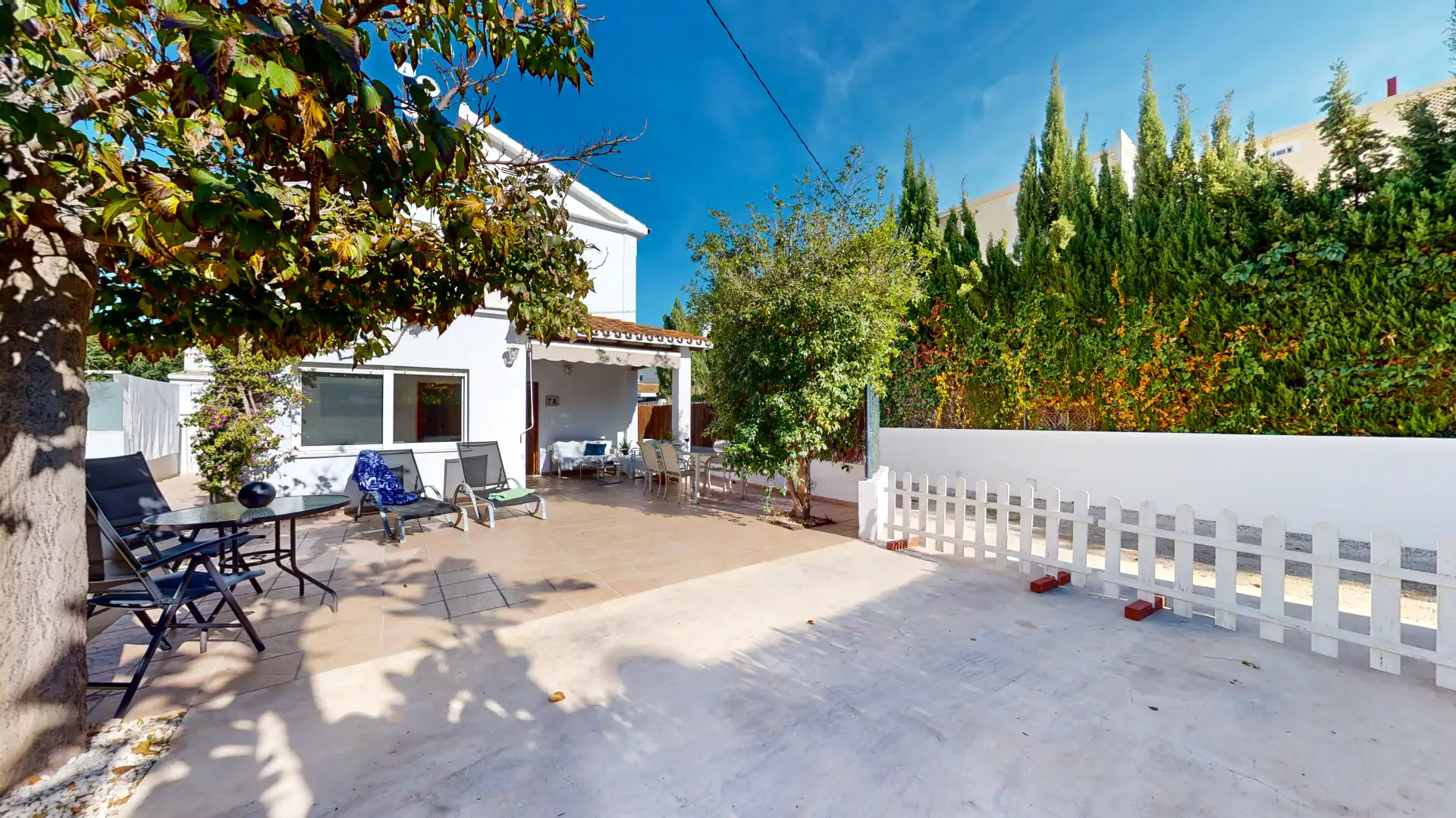 Garten von Wohnung zur Miete in Dénia mit Klimaanlage, Heizung und Terrasse