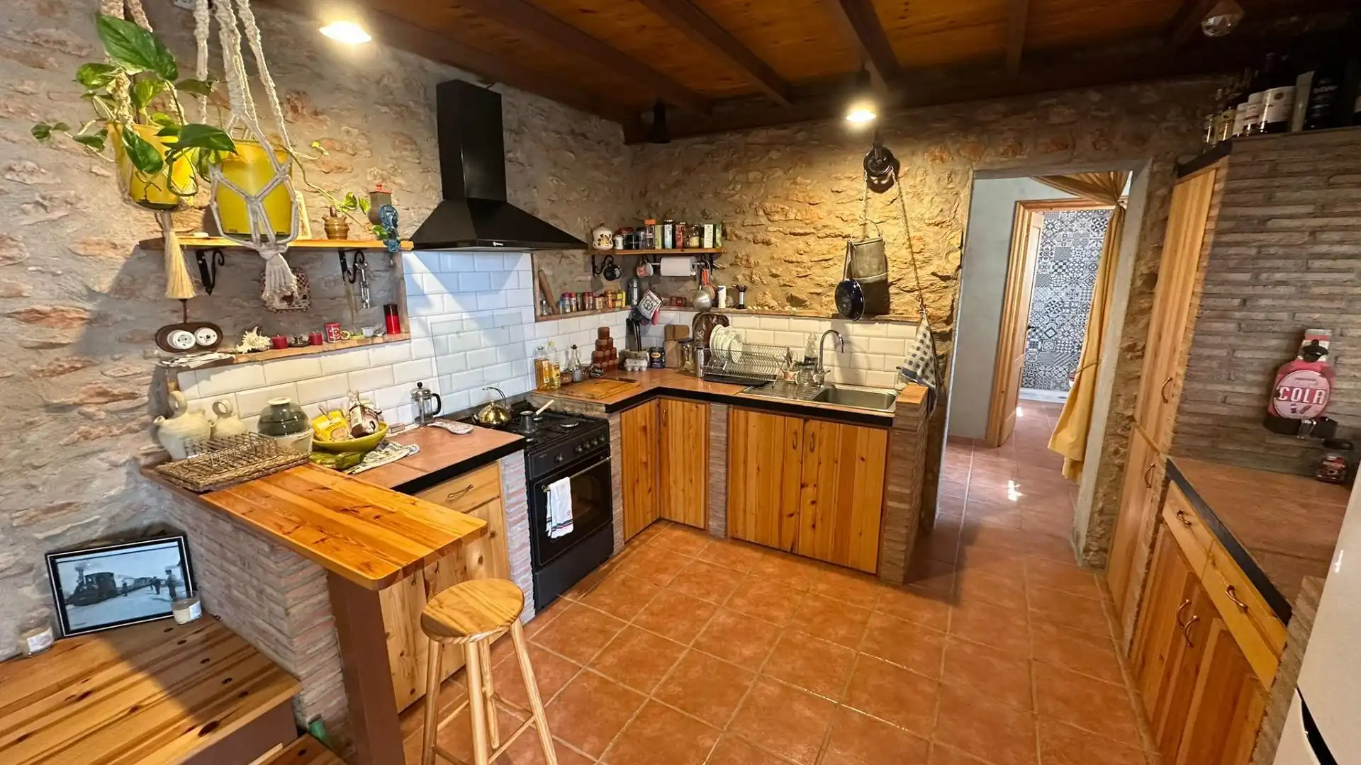Cocina de Finca rústica en venta en Almazora / Almassora con Jardín privado, Terraza y Trastero
