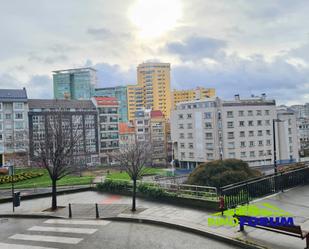 Exterior view of Flat for sale in A Coruña Capital   with Terrace and Balcony