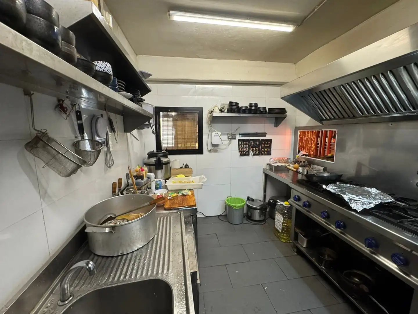Cocina de Local en traspaso en Barcelona con Aire acondicionado y Amueblado