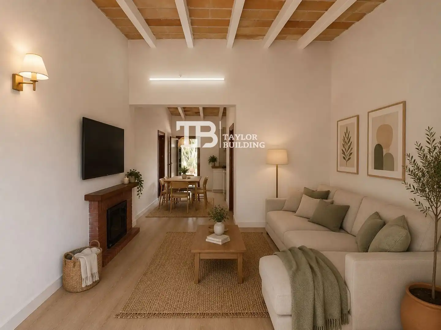 Living room of Houses for sale in Llucmajor  with Air Conditioner, Heating and Parquet flooring