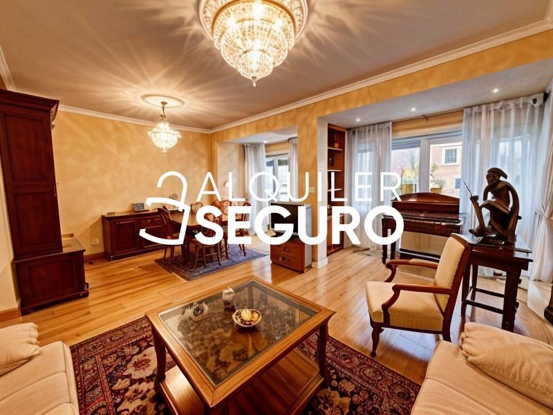 Living room of Flat to rent in  Madrid Capital  with Air Conditioner, Heating and Terrace