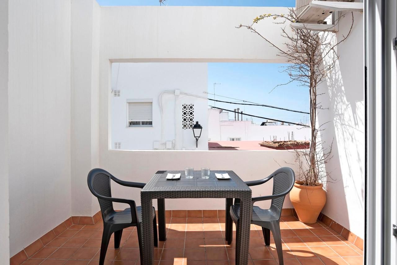 Terraza de Estudio de alquiler en Conil de la Frontera con Aire acondicionado, Terraza y Amueblado