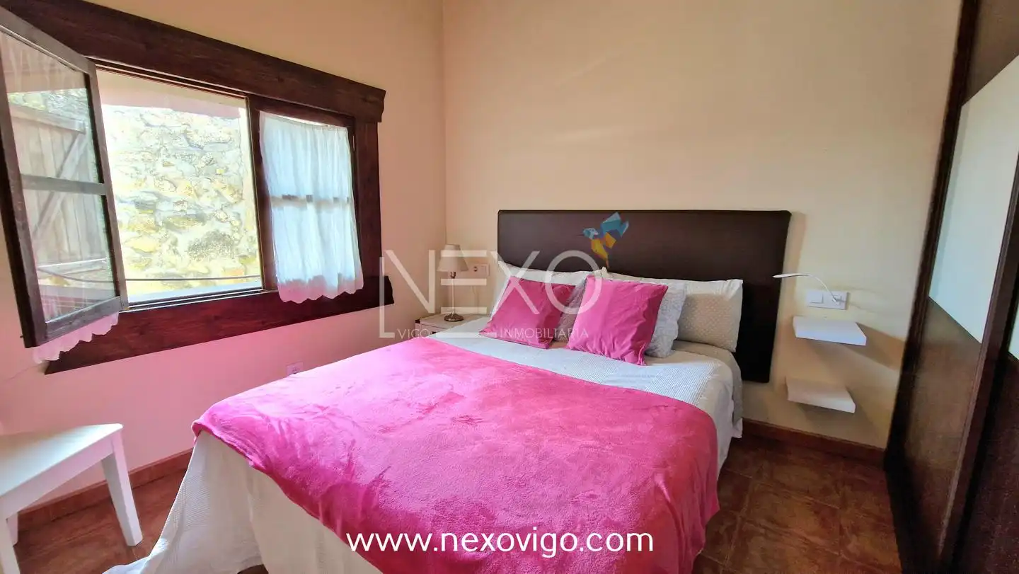 Habitación de Casa o chalet en venta en Moaña con Jardín privado, Terraza y Amueblado