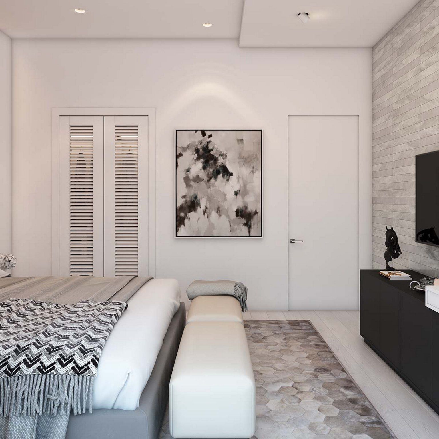 Dormitori de Pis de lloguer en Irun  amb Aire condicionat, Traster i Moblat