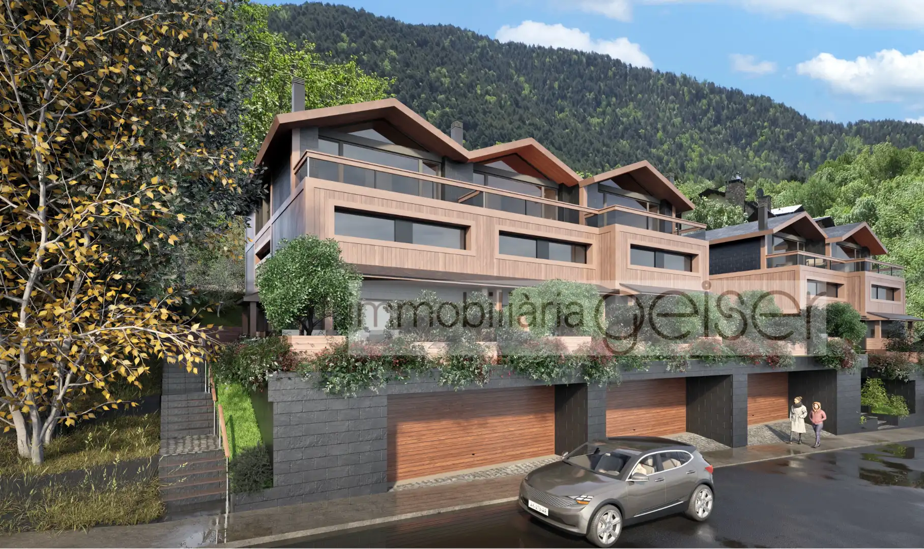 Vista exterior de Casa adosada en venta en Ordino con Jardín privado, Trastero y Balcón