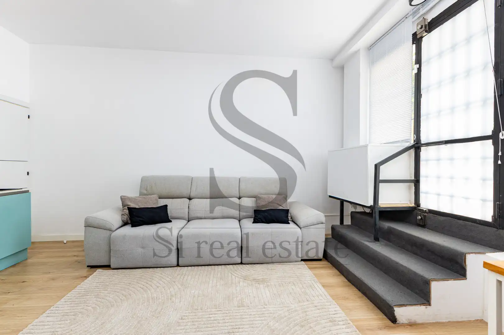 Living room of Flat for sale in Barcelona  with Air Conditioner, Heating and Parquet flooring